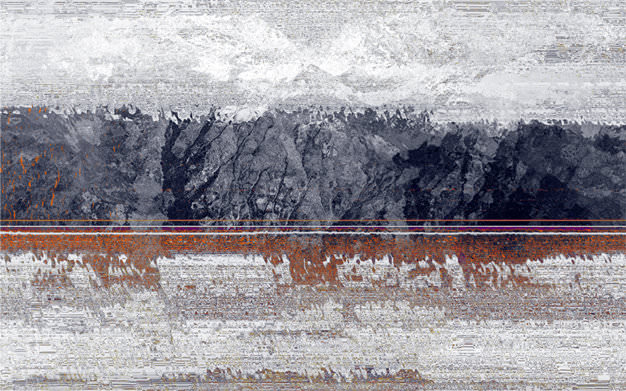 „Hindernis“, Pigmentdruck, Leinwand auf Holzmalgrund, 50 x 70cm.  Preis auf Anfrage