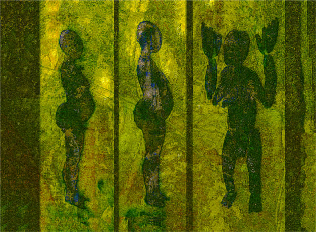 „Der Gesang des Waldes“, Pigmentdruck, Leinwand auf Holzmalgrund, 40 x 30cm und 80 x 60cm